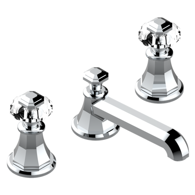 chrome polished faucet