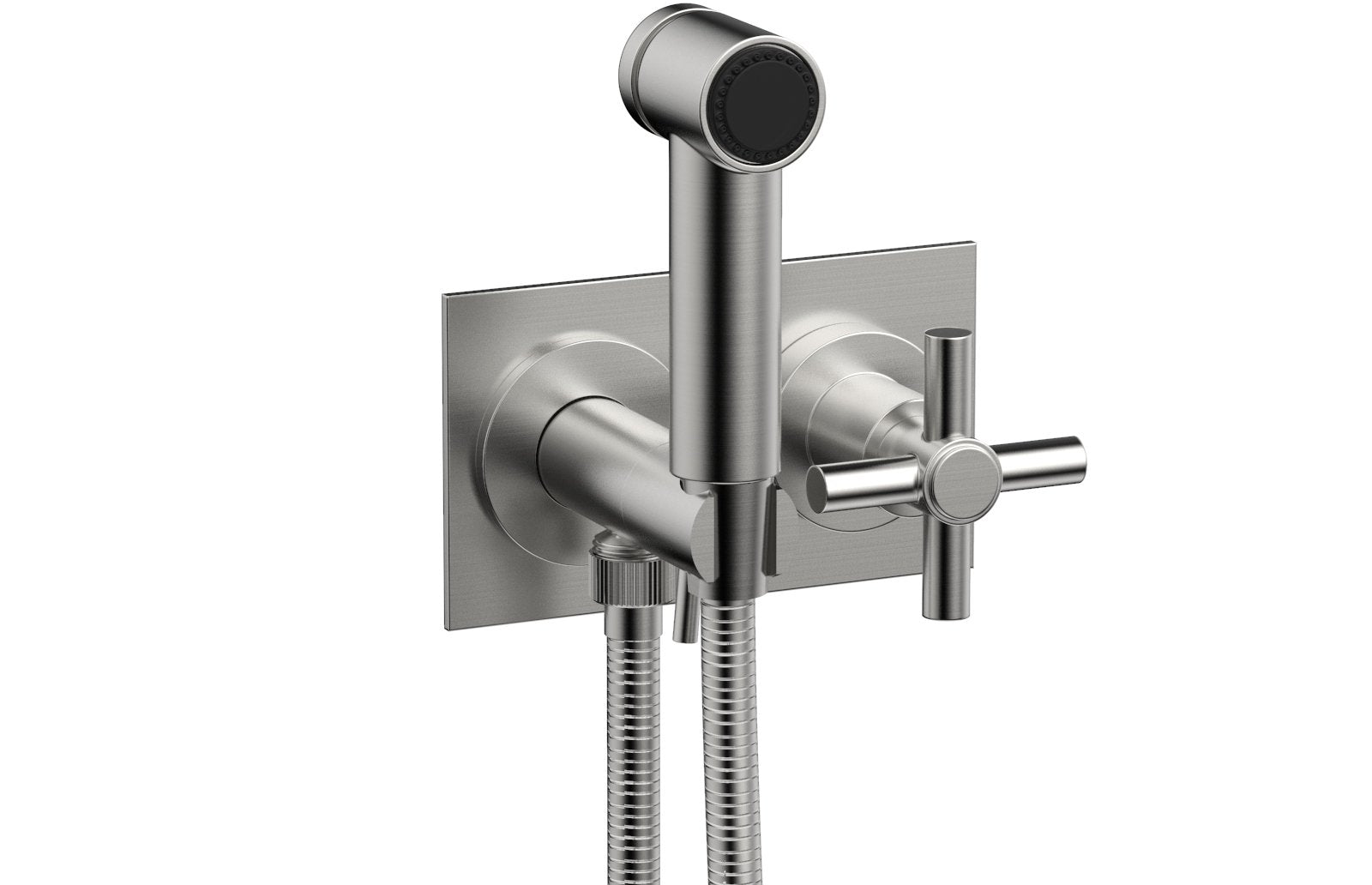 Phylrich BASIC Wall Mounted Bidet, Tubular Cross Handle