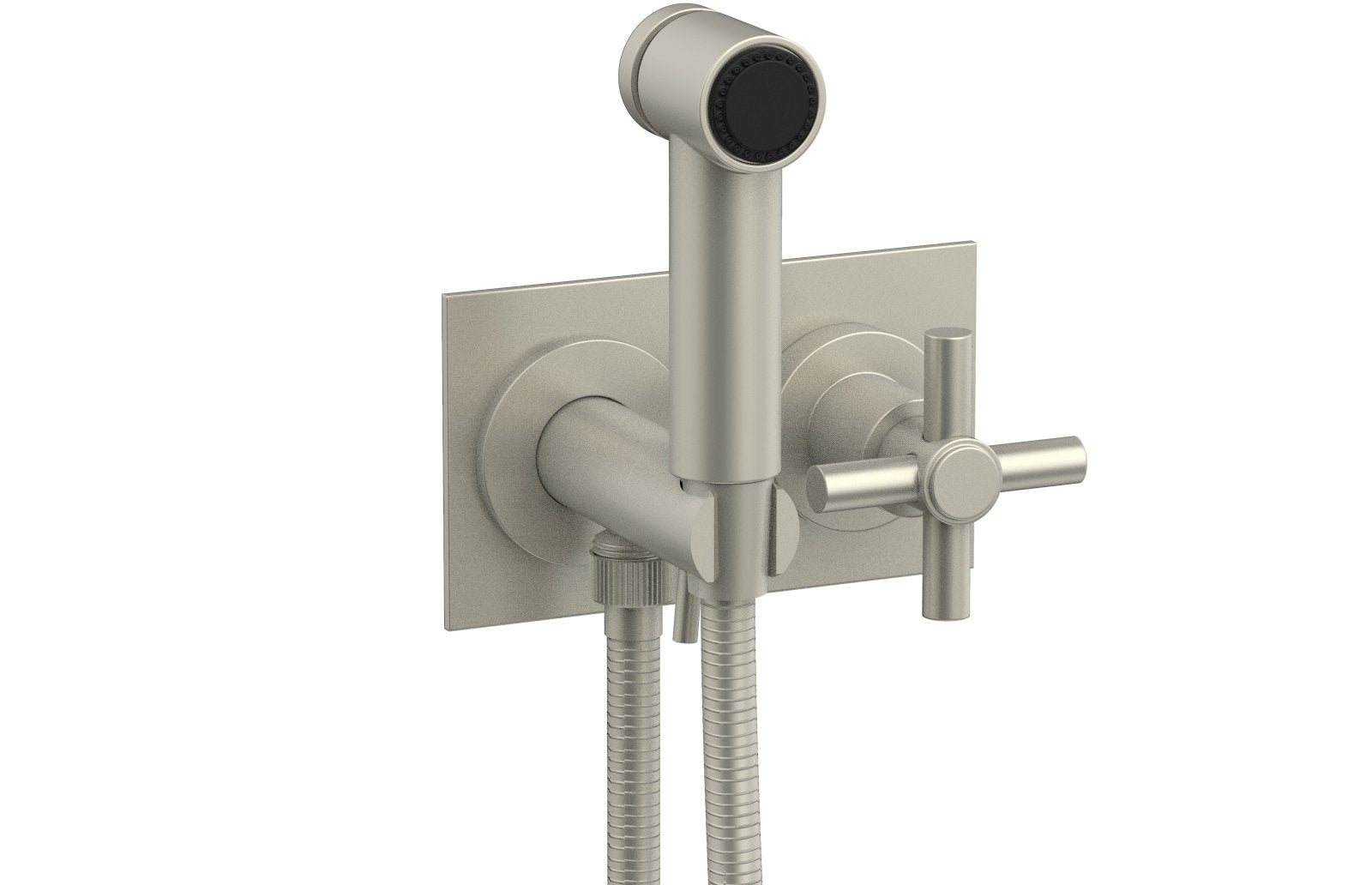 Phylrich BASIC Wall Mounted Bidet, Tubular Cross Handle