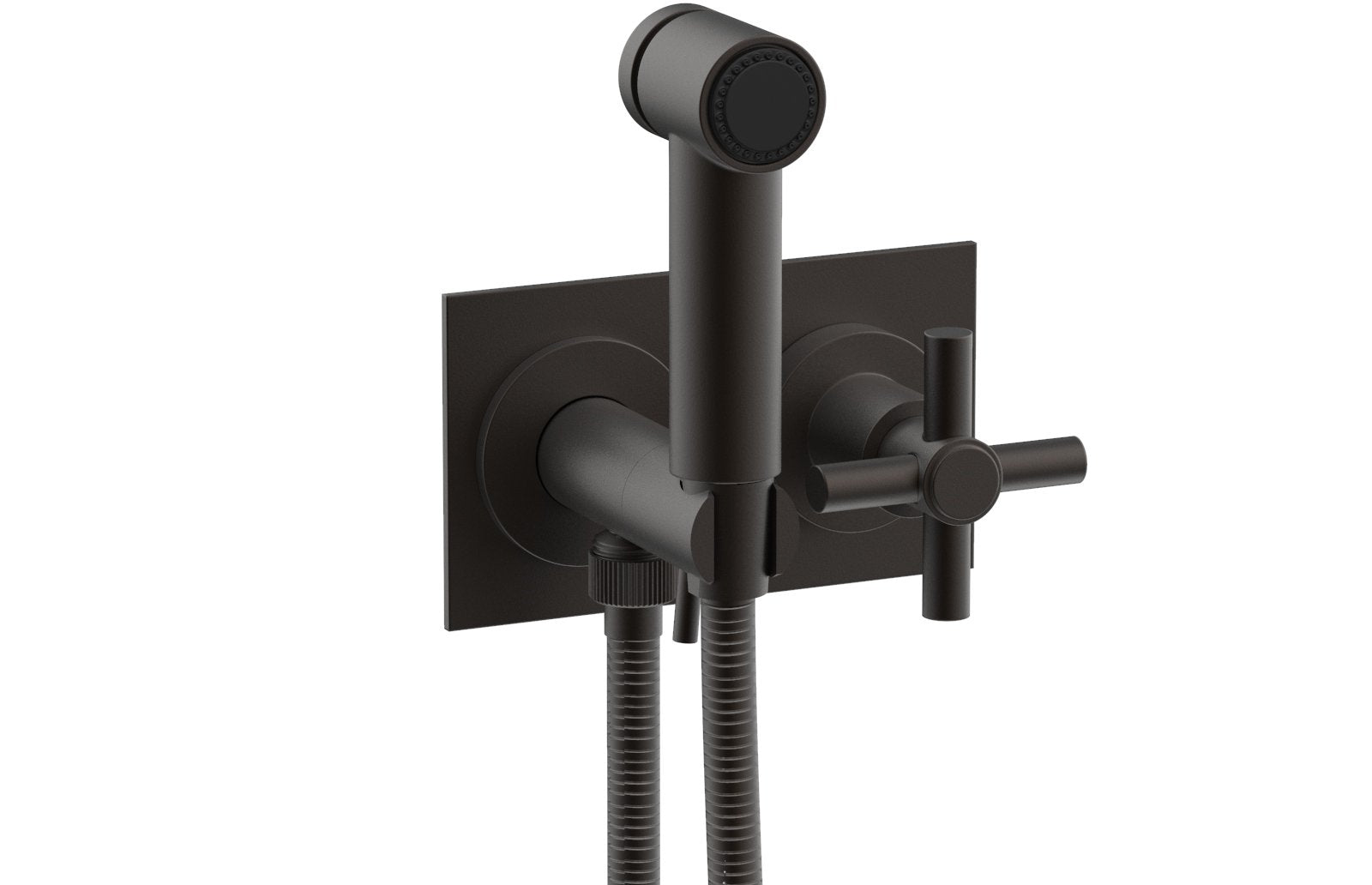 Phylrich BASIC Wall Mounted Bidet, Tubular Cross Handle