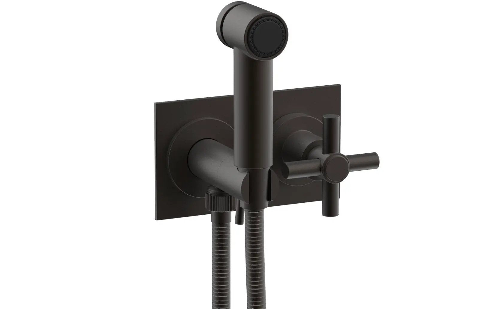 Phylrich BASIC Wall Mounted Bidet, Tubular Cross Handle by Phylrich