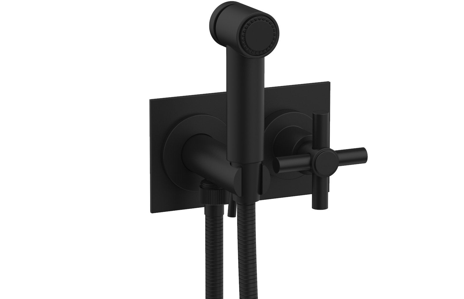 Phylrich BASIC Wall Mounted Bidet, Tubular Cross Handle