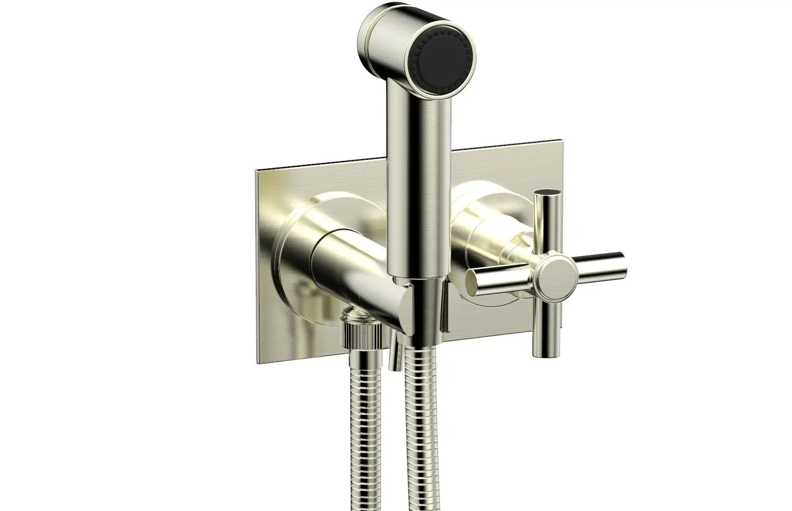 Phylrich BASIC Wall Mounted Bidet, Tubular Cross Handle by Phylrich