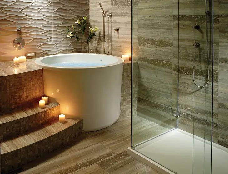 white bathtub