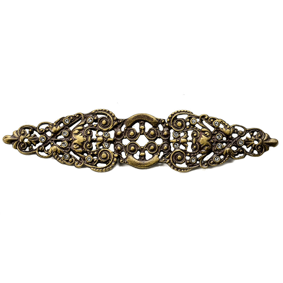 Carpe Diem Juliane Grace Elongated Back Plate - Decorated with Swarovski Crystals