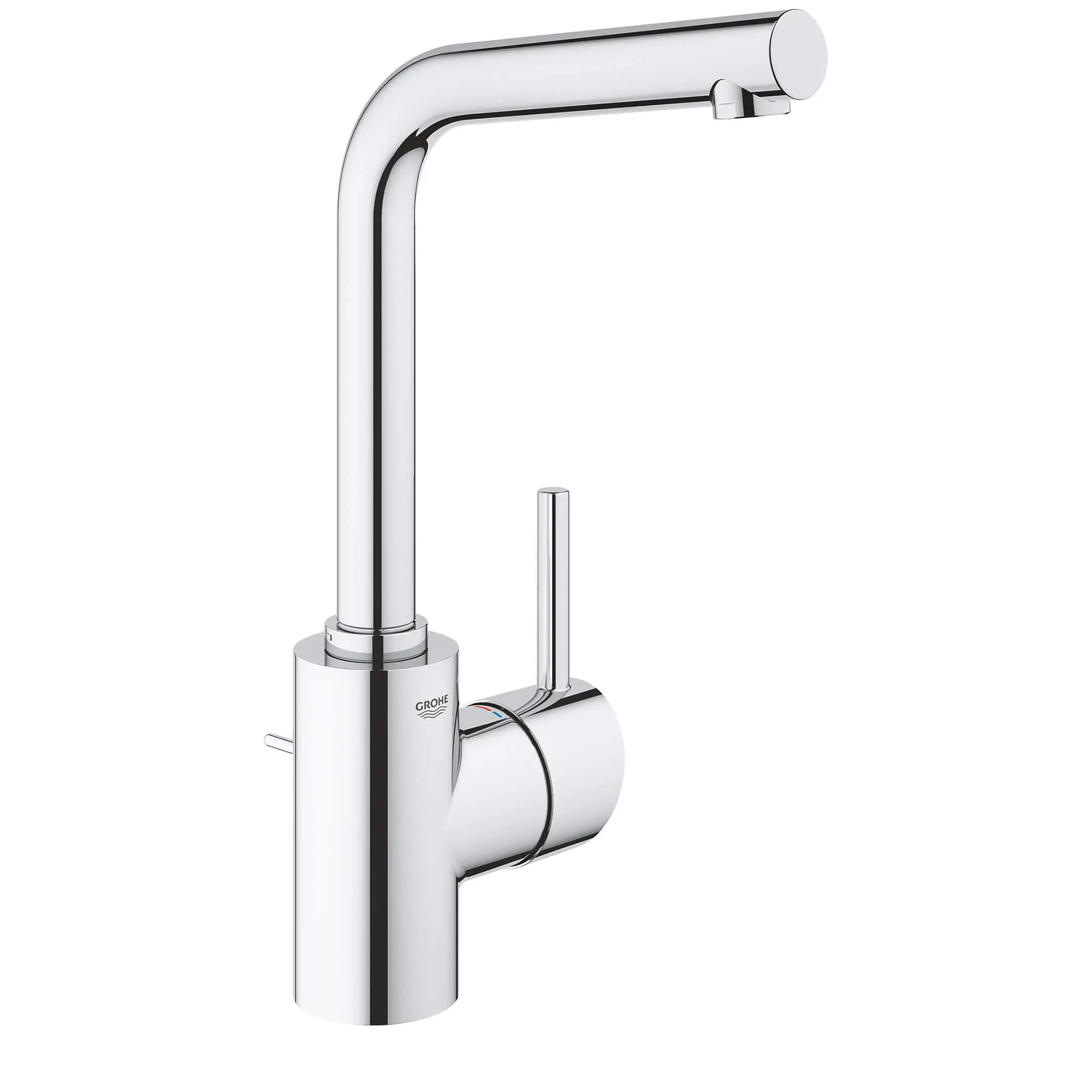 chrome bathroom faucet