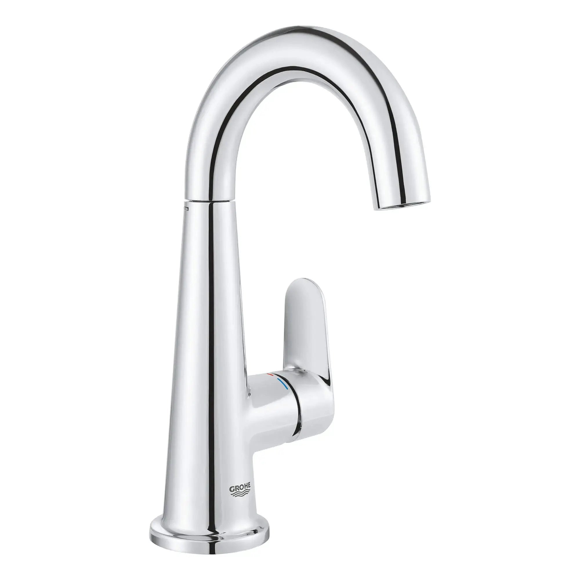 chrome bathroom faucet