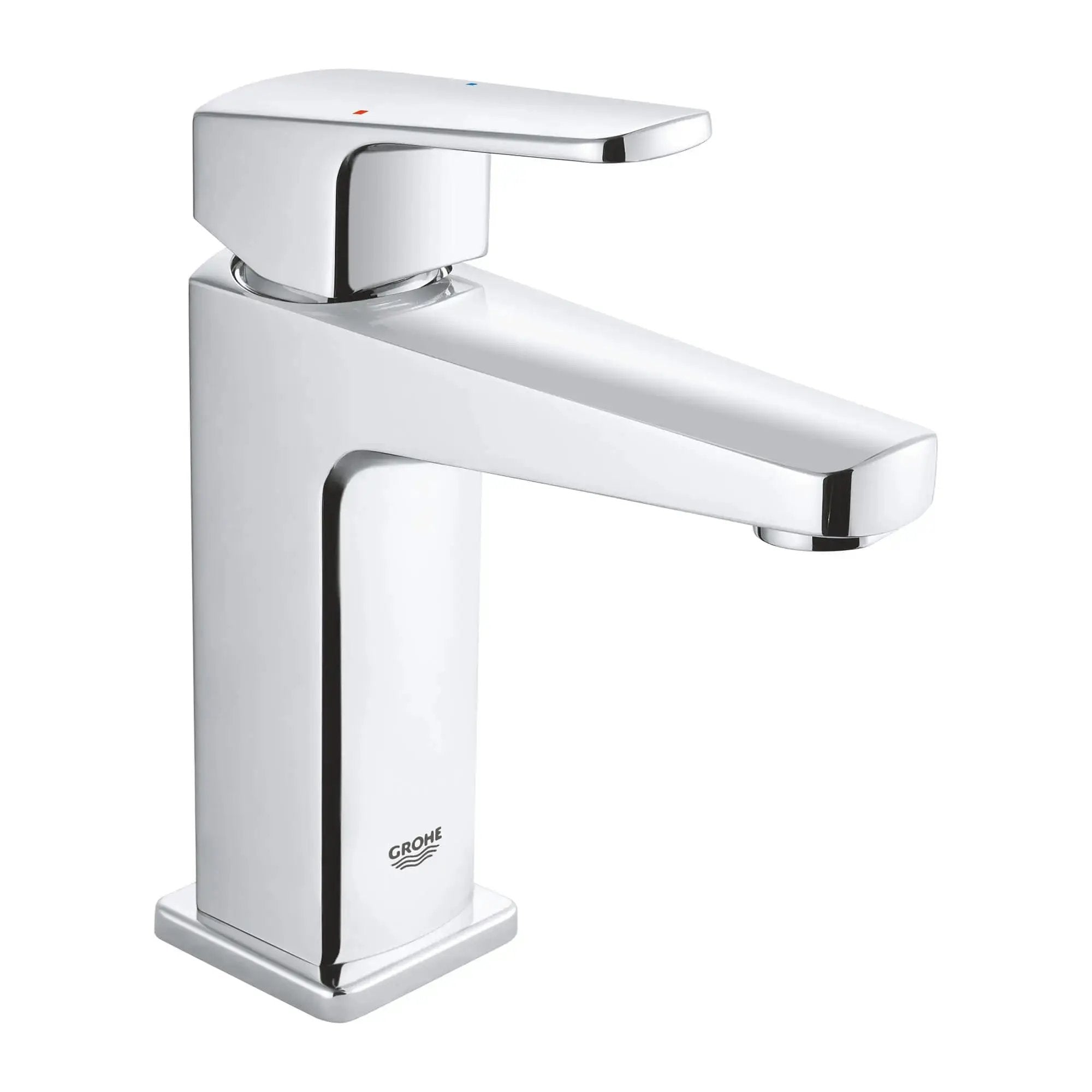 chrome bathroom faucet