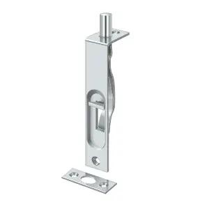 polished chrome flush bolt