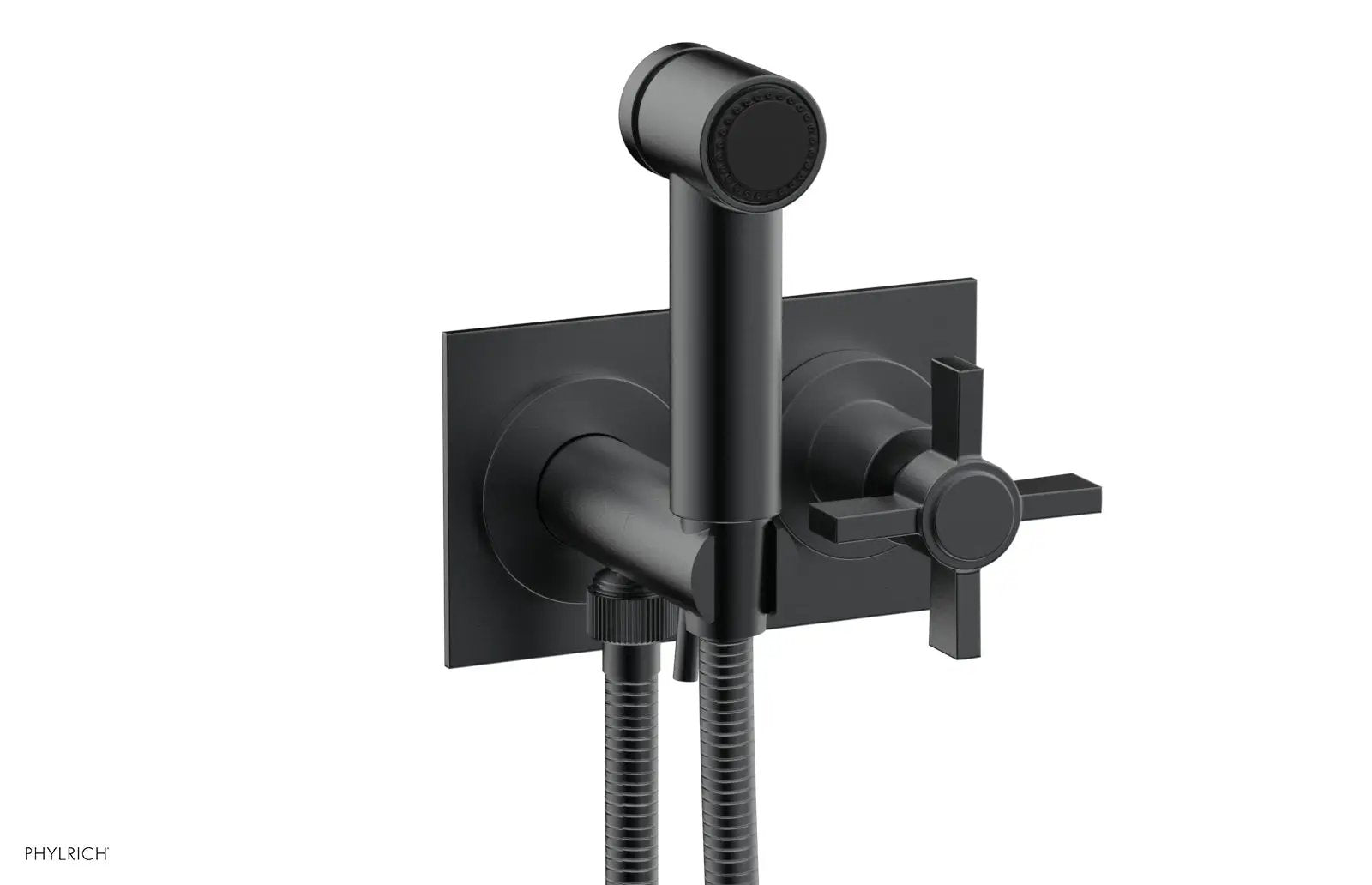 Phylrich BASIC Wall Mounted Bidet, Blade Cross Handle by Phylrich