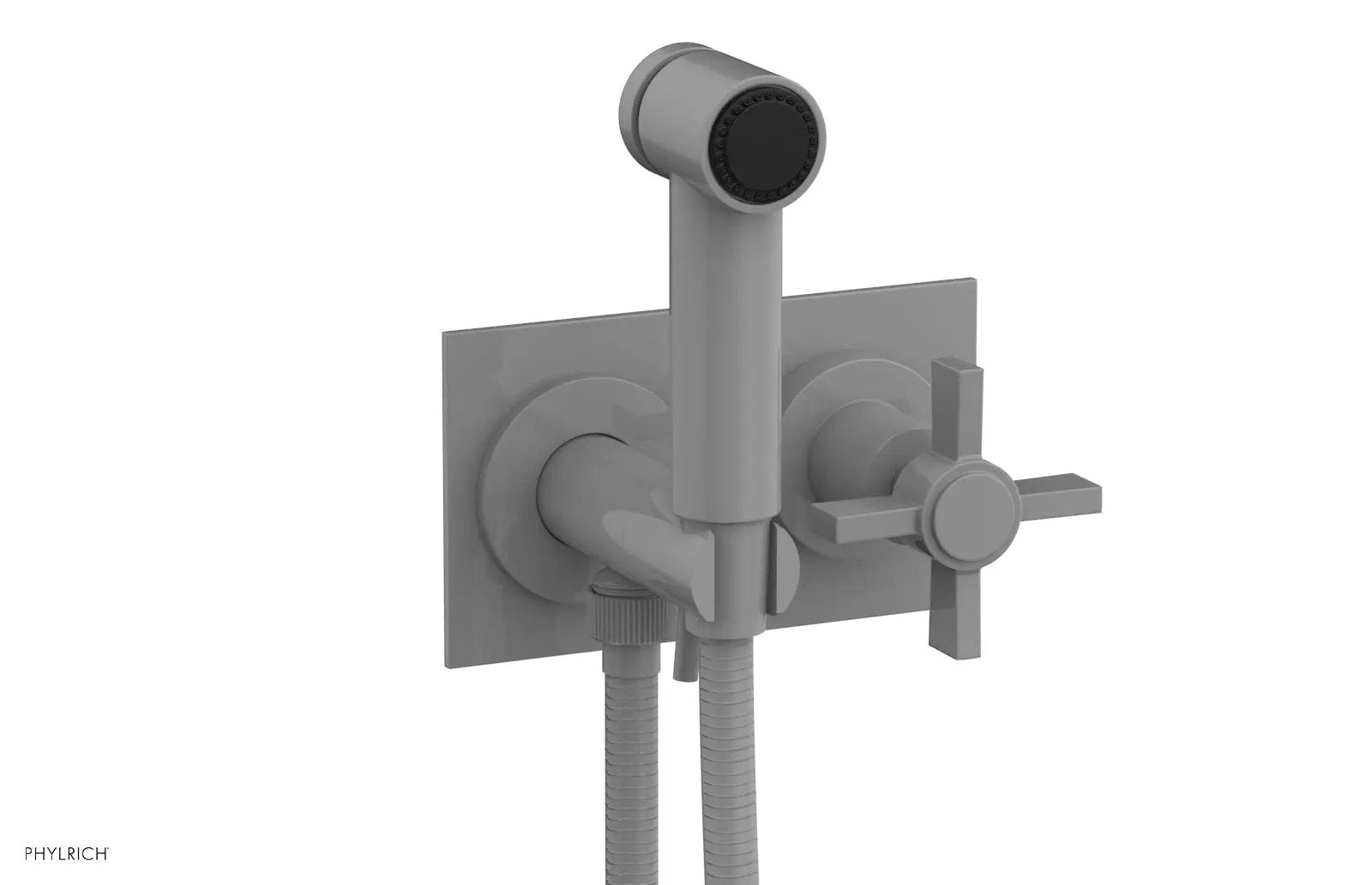 Phylrich BASIC Wall Mounted Bidet, Blade Cross Handle by Phylrich