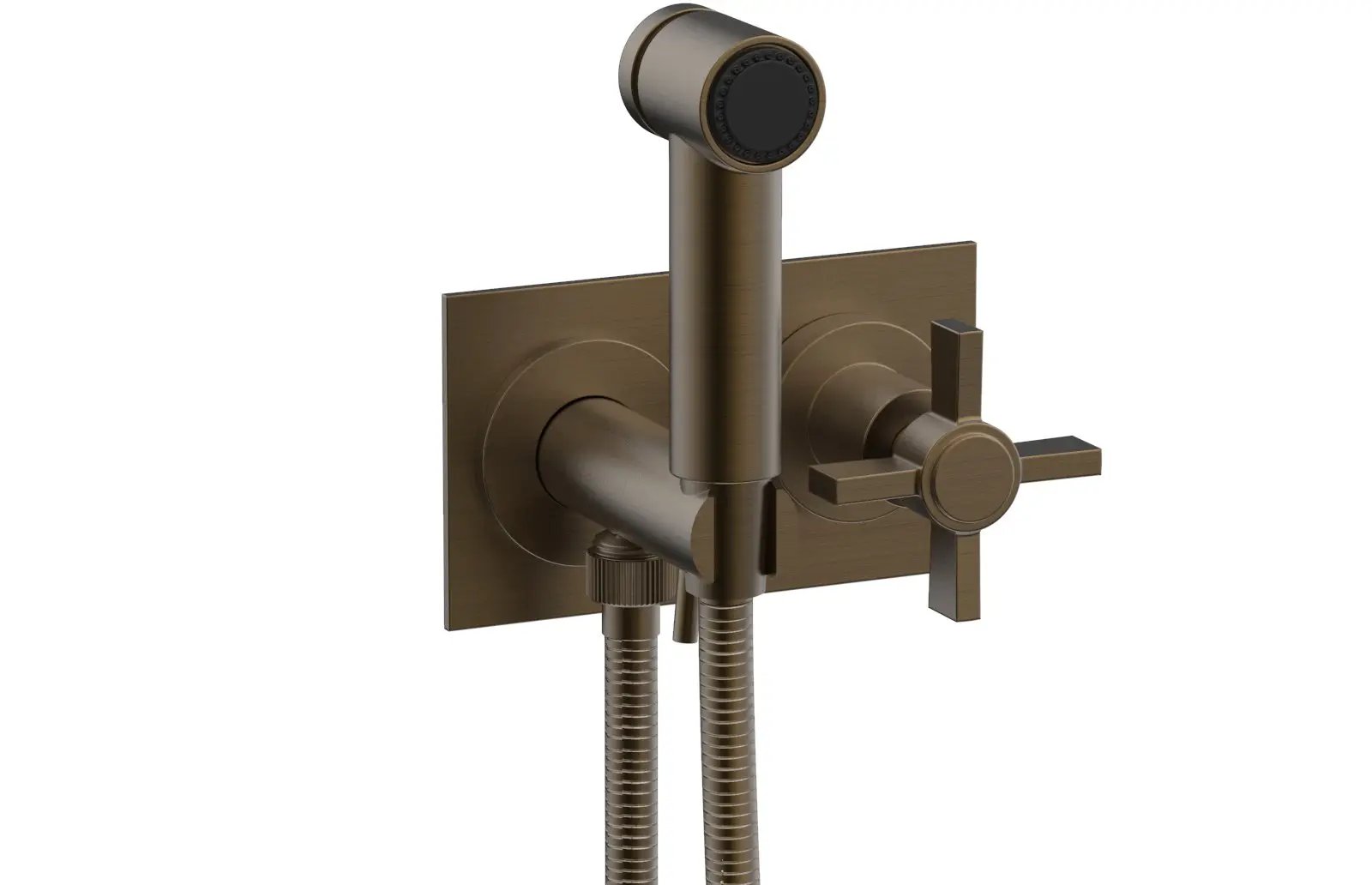 Phylrich BASIC Wall Mounted Bidet, Blade Cross Handle by Phylrich