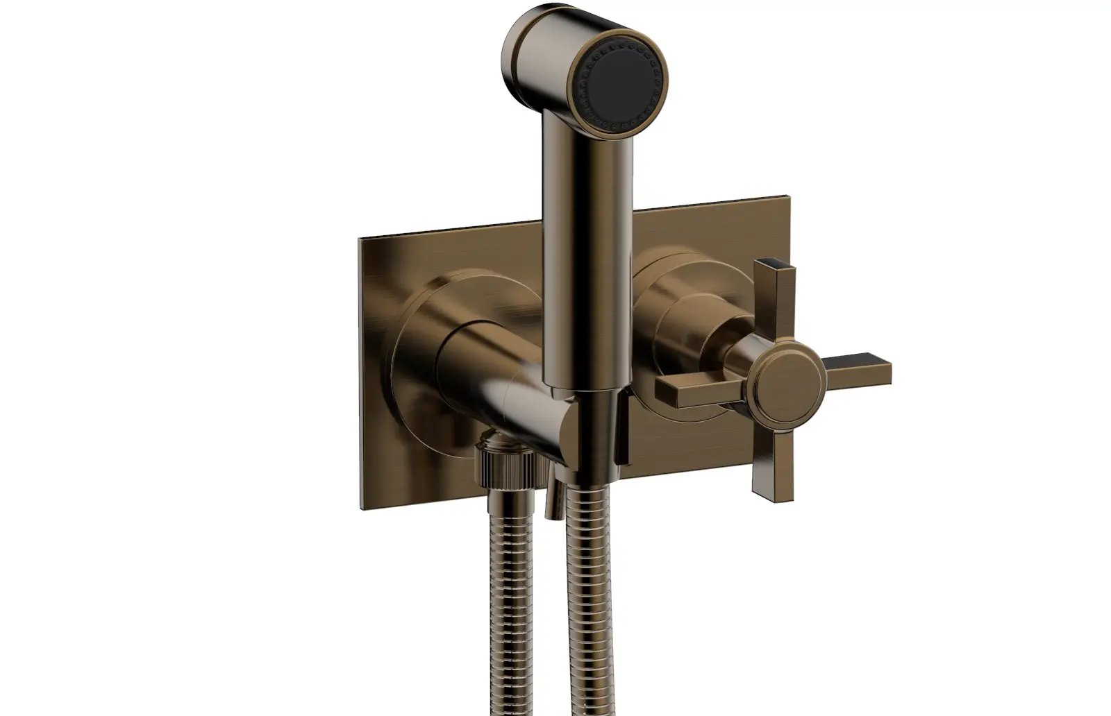 Phylrich BASIC Wall Mounted Bidet, Blade Cross Handle by Phylrich