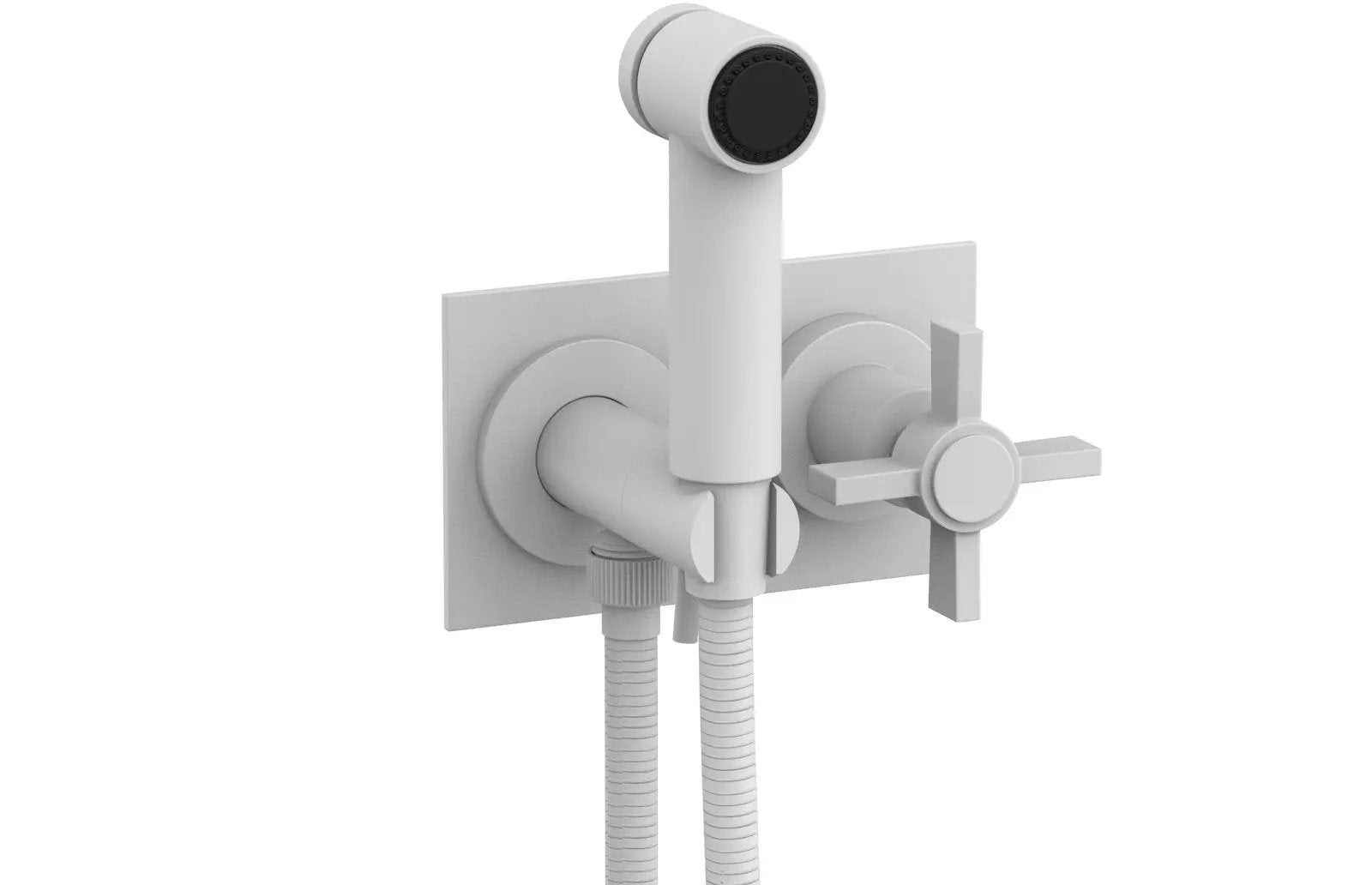 Phylrich BASIC Wall Mounted Bidet, Blade Cross Handle by Phylrich