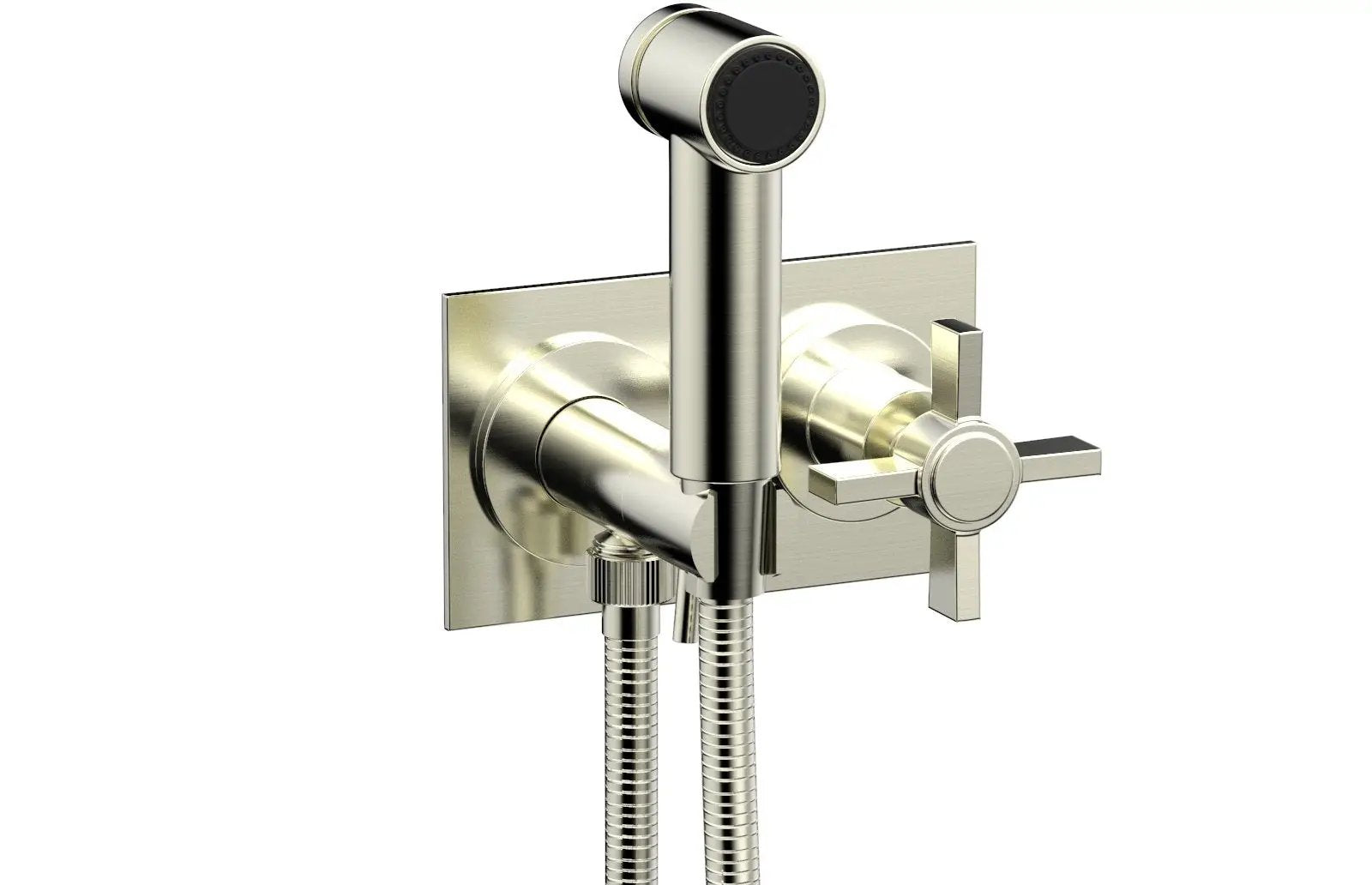 Phylrich BASIC Wall Mounted Bidet, Blade Cross Handle by Phylrich