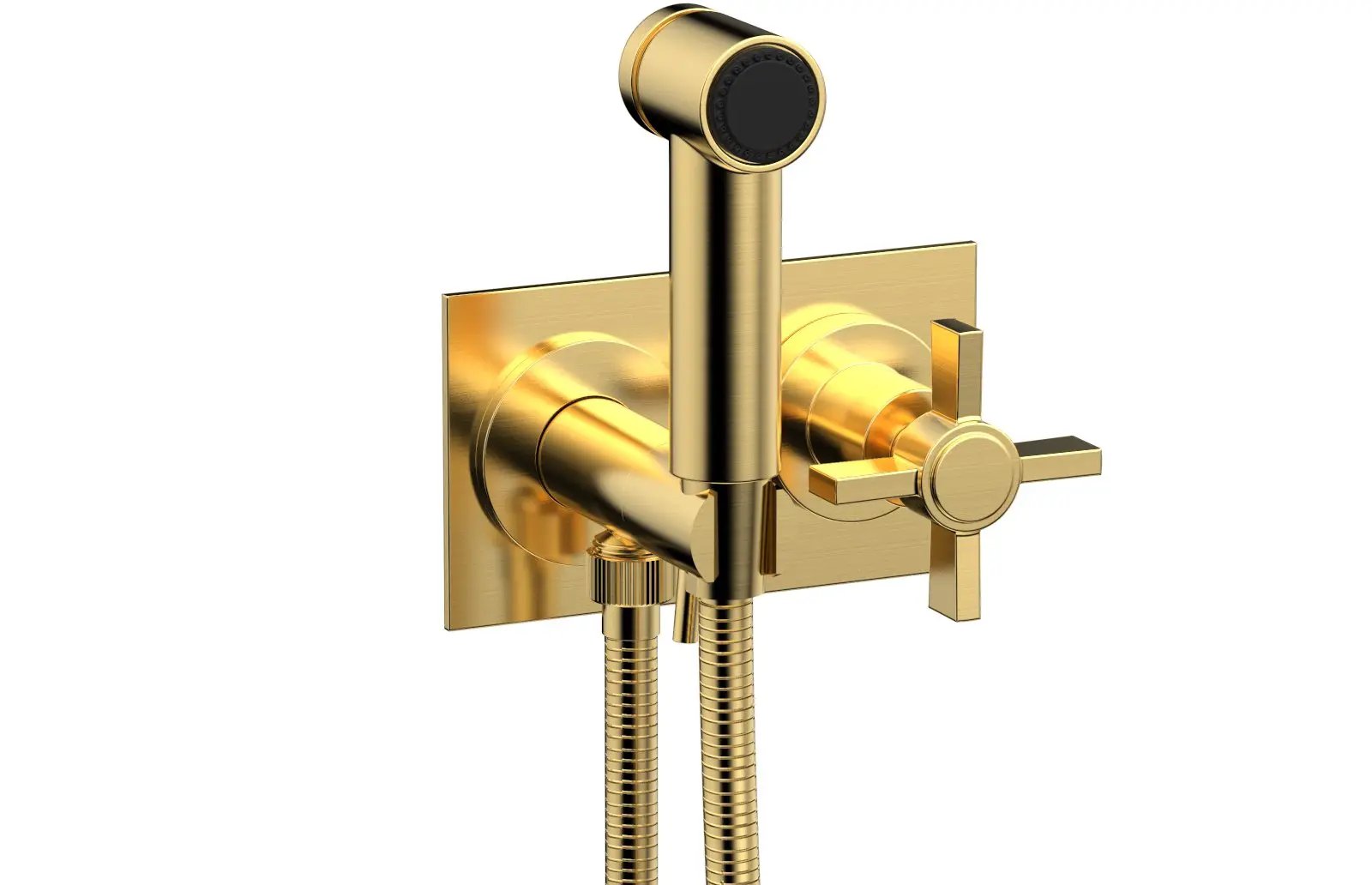 Phylrich BASIC Wall Mounted Bidet, Blade Cross Handle by Phylrich