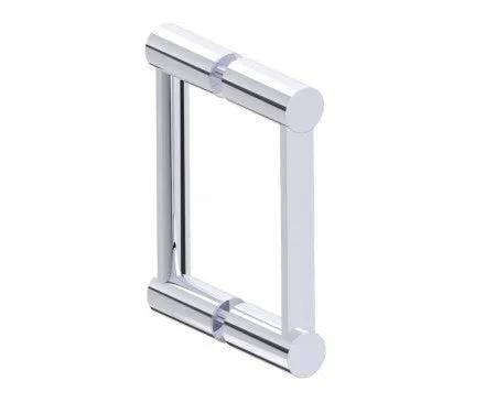 polished chrome door handle