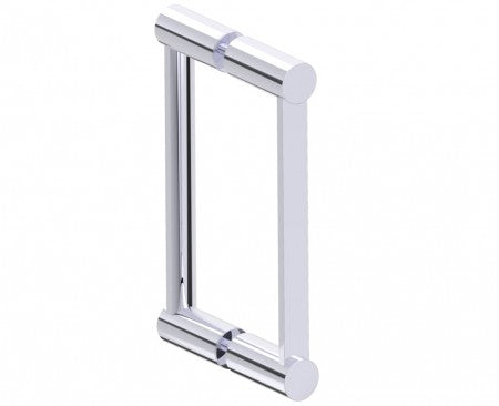 polished chrome door handle