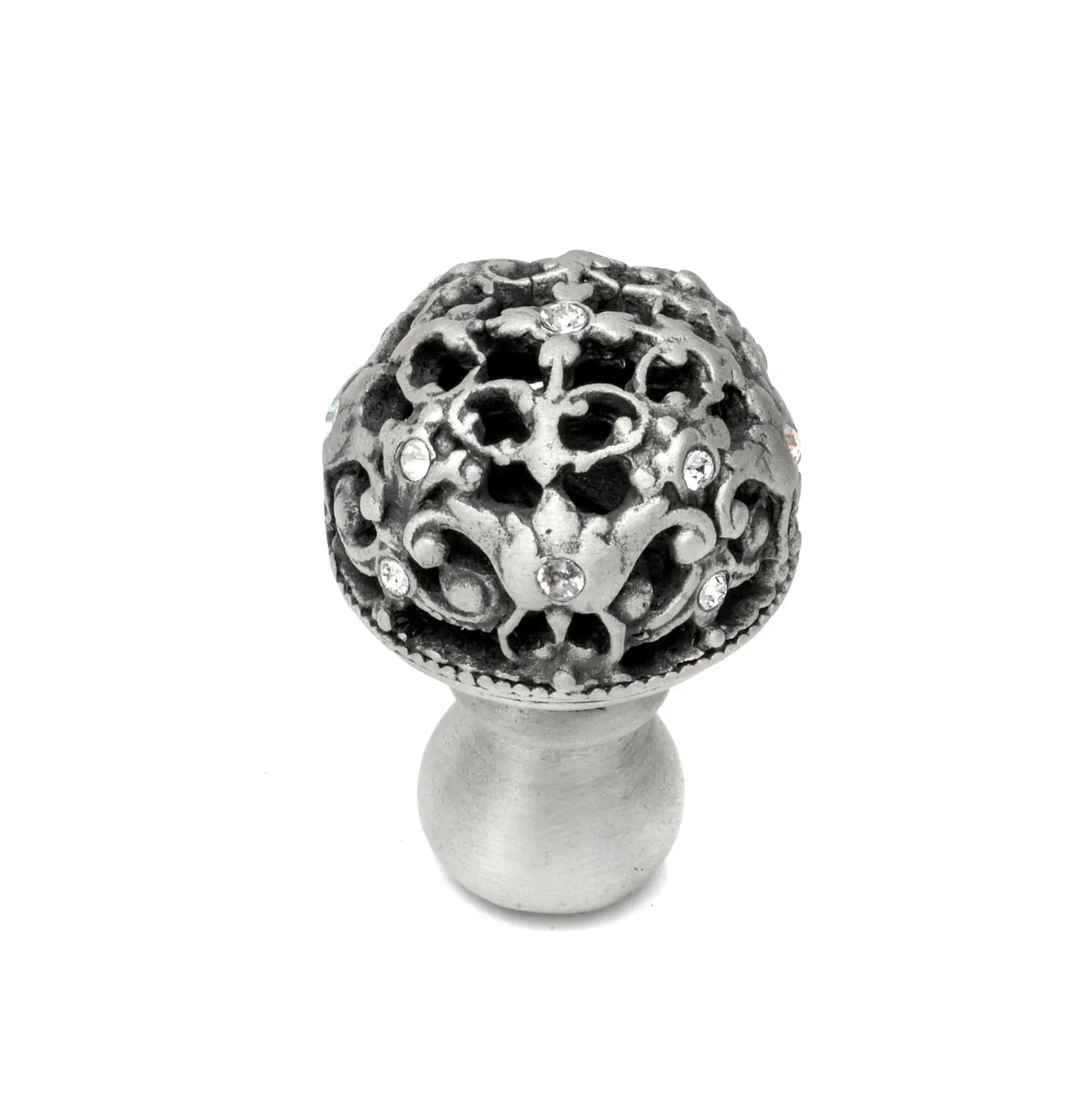 Carpe Diem Juliane Grace Medium Full Round Knob - Decorated with Swarovski Crystals by Carpe Diem