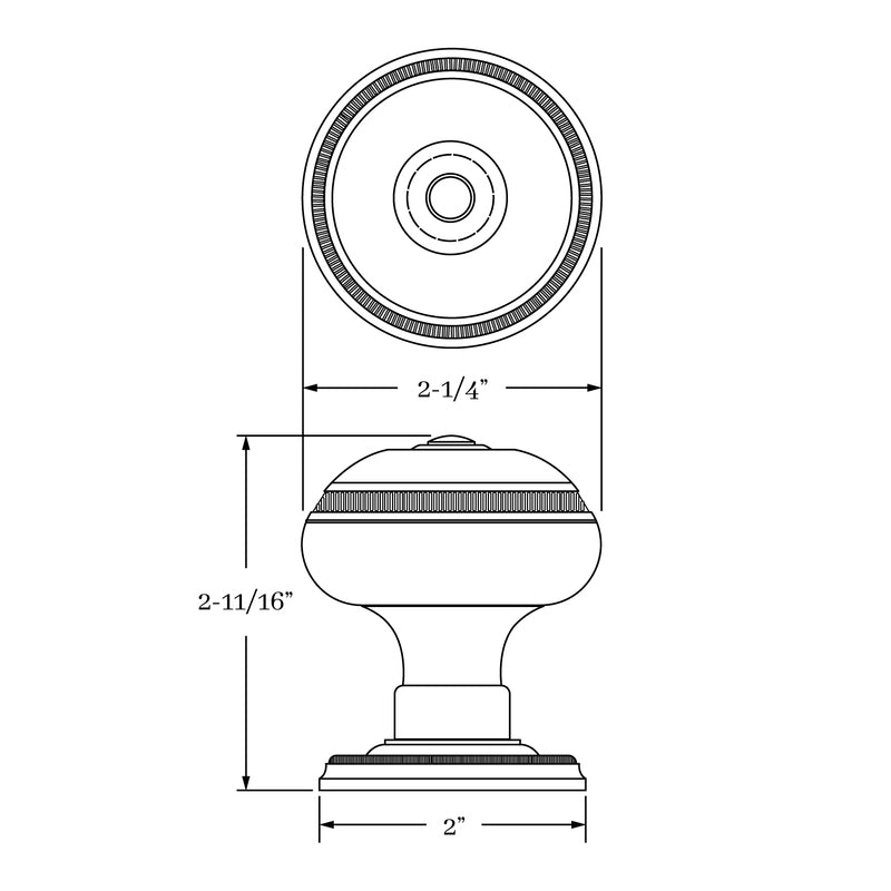 interior knob mortise set