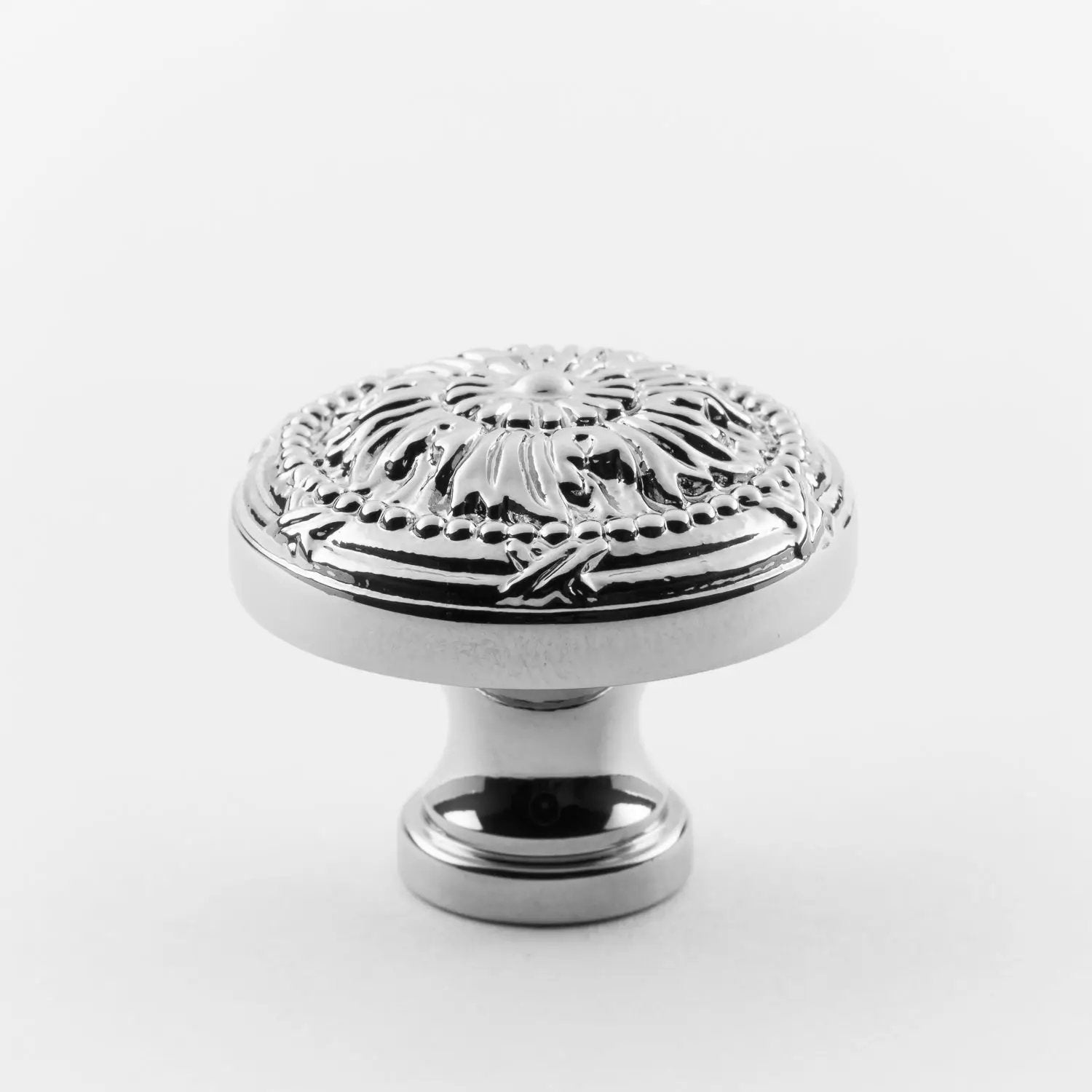 polished chrome knob