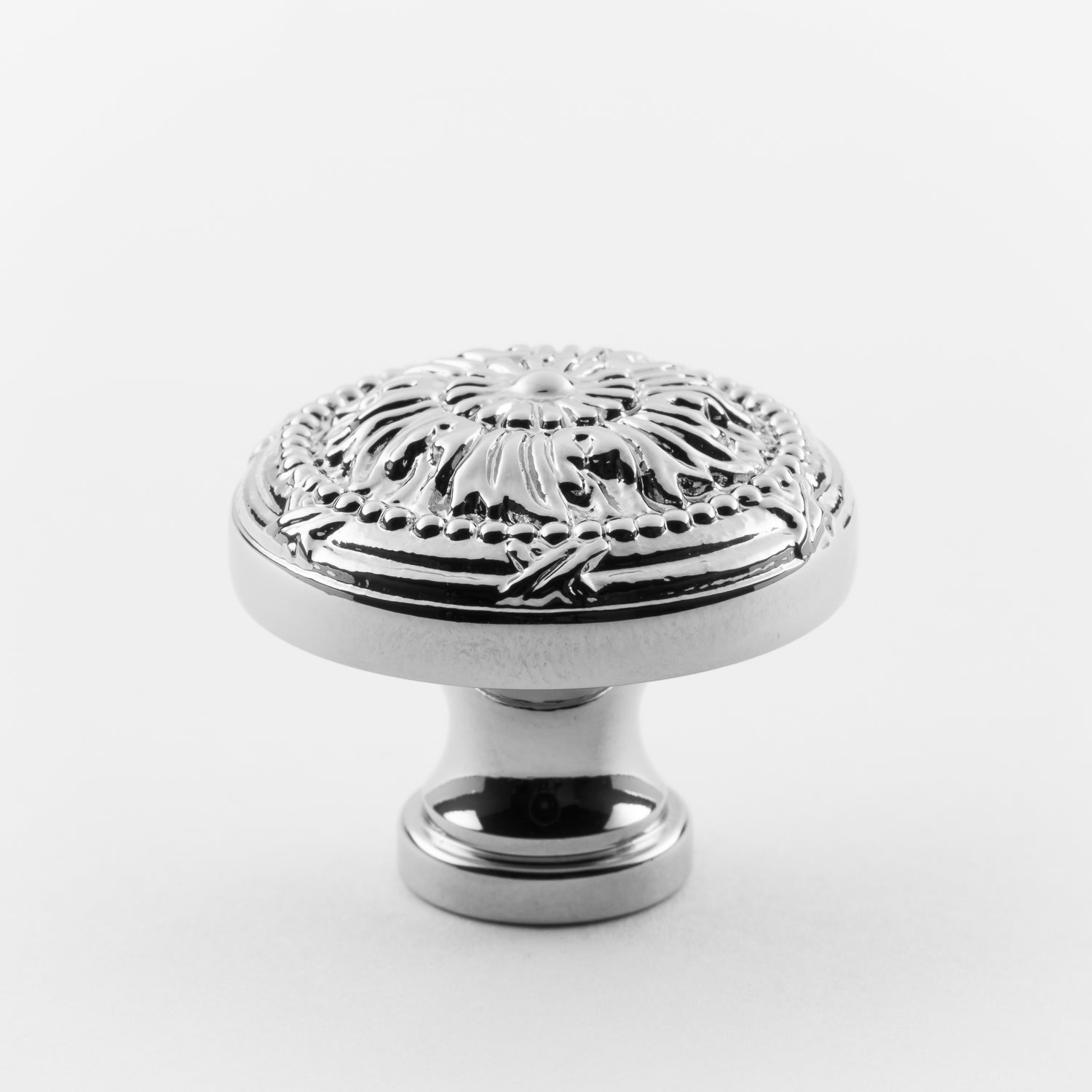polished chrome knob