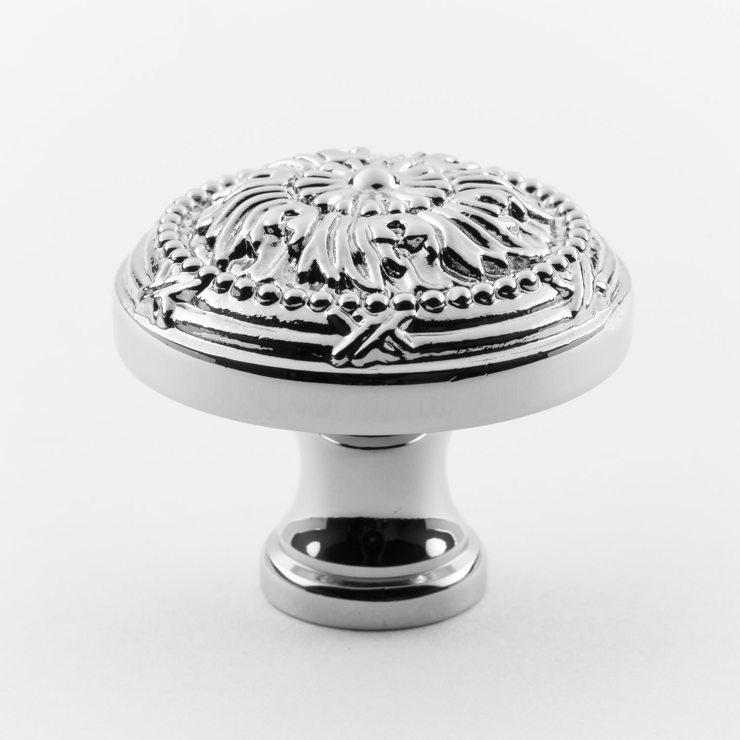 polished chrome knob