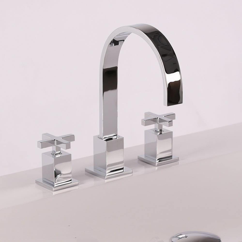 polished chrome faucet