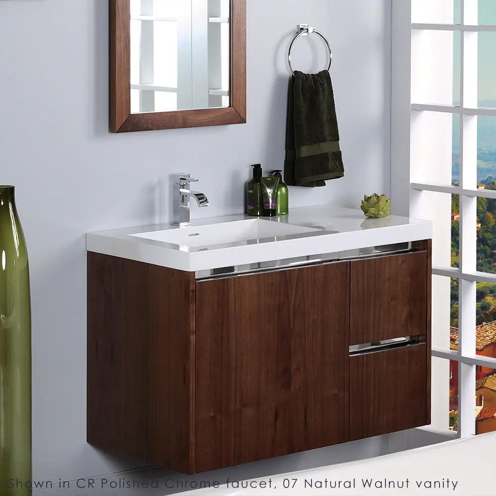polished chrome faucet