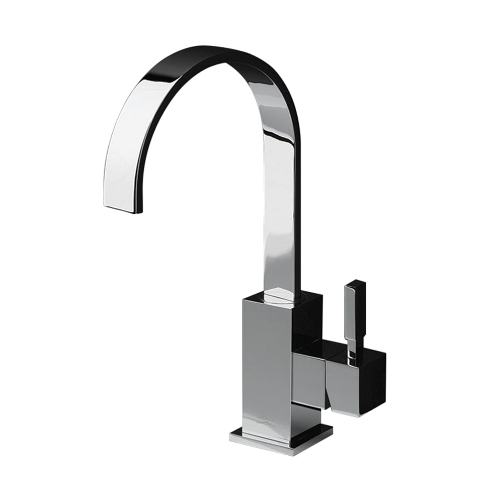 polished chrome faucet