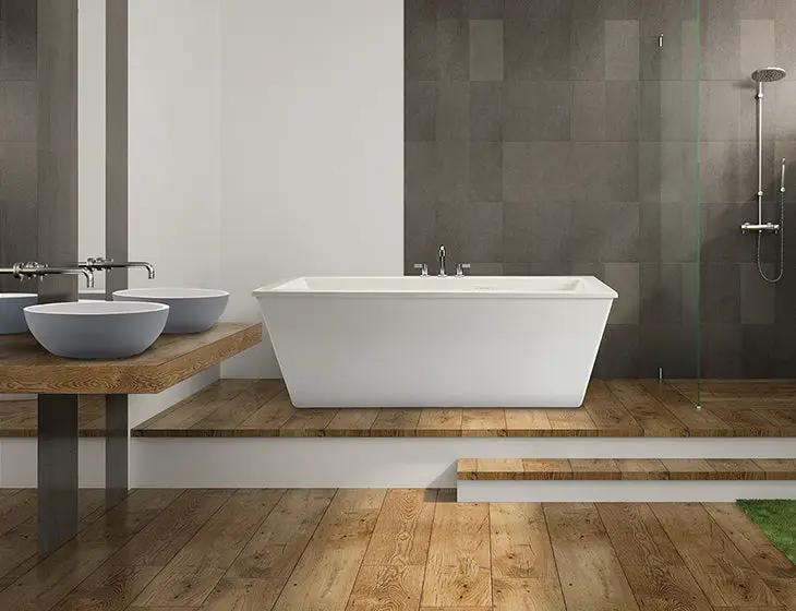 white bathtub