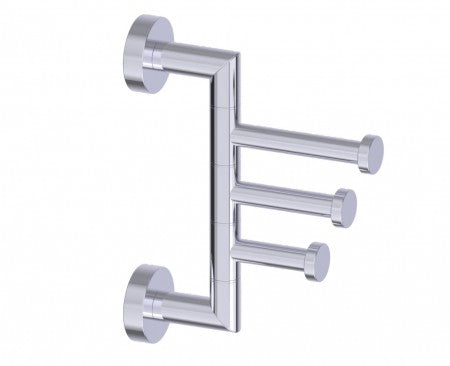 polished chrome robe hook