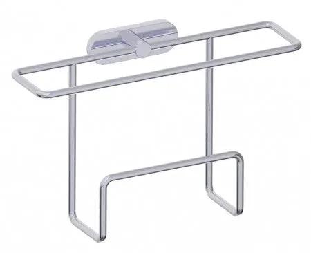 polished chrome magazine rack