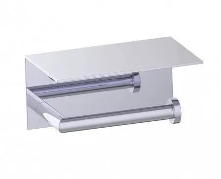 polished chrome tissue holder