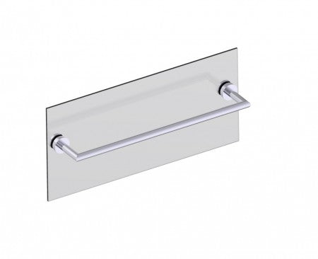 polished chrome towel bar