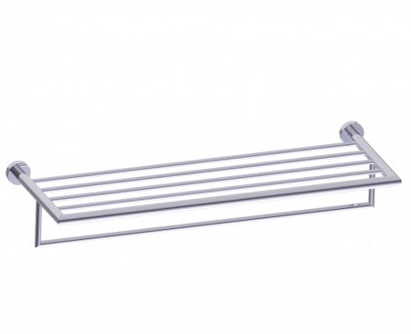 polished chrome towel bar