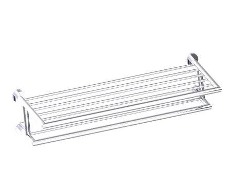 polished chrome towel bar