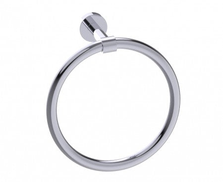 polished chrome towel ring