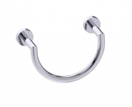 polished chrome towel ring