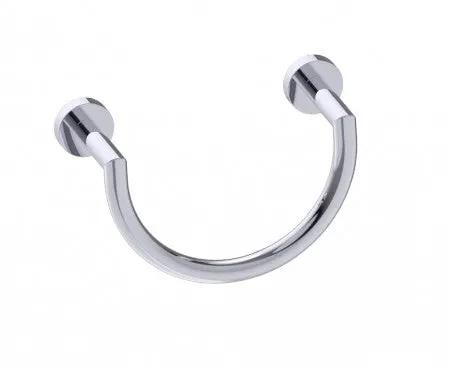 polished chrome towel ring