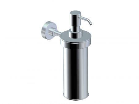polished chrome soap dispenser