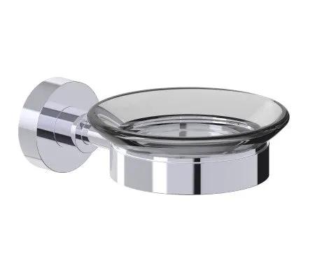 polished chrome soap dish