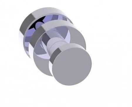 polished chrome door handle