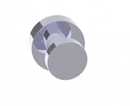 polished chrome door handle