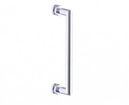 polished chrome door handle