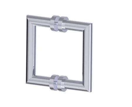 polished chrome door handle