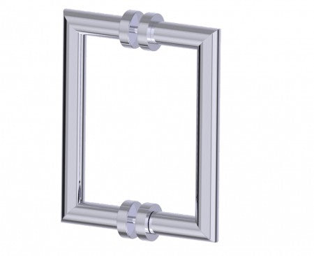 polished chrome door handle