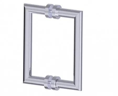 polished chrome door handle