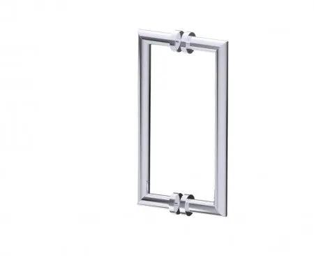 polished chrome door handle