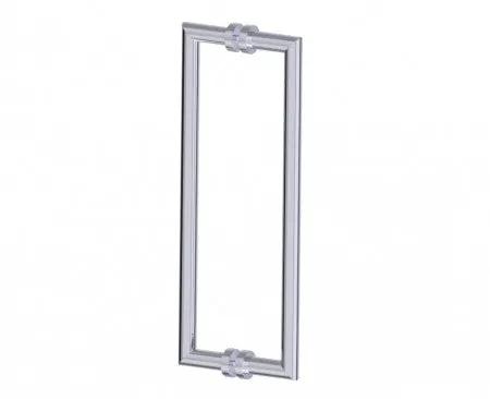 polished chrome door handle